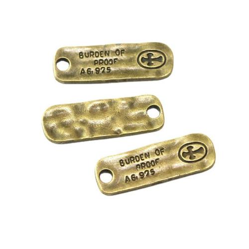 Zink-Aluminium-Anhänger, Zinklegierung, antike Bronzefarbe plattiert, DIY, 11.50x34mm, 50PCs/Tasche, verkauft von Tasche