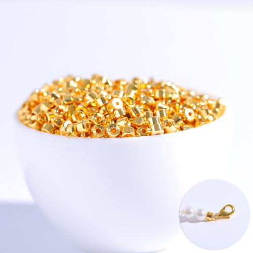 Brass Jewelry Beads, gold color plated, DIY, 3.50mm, Hole:Approx 1mm, Sold By PC