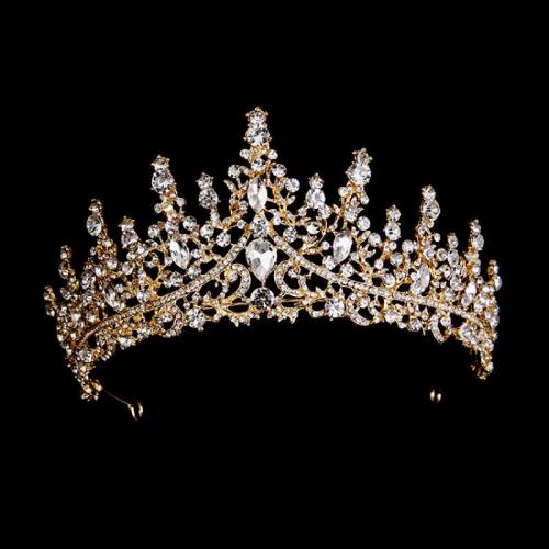 Bridal Tiaras, Tibetan Style, for bridal & with rhinestone, more colors for choice, 330x70mm, Sold By PC