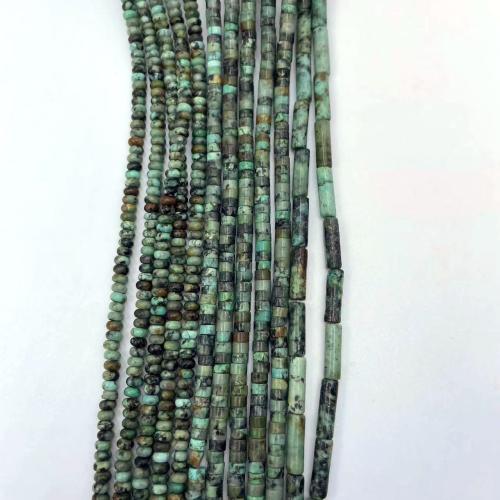 Turquoise Beads, African Turquoise, polished, DIY & different size for choice, green, Sold Per Approx 36 cm Strand