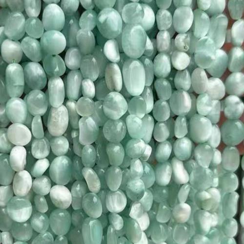 Gemstone Jewelry Beads, Quartz, Nuggets, DIY, green, about:6-9mm, Sold Per Approx 38 cm Strand