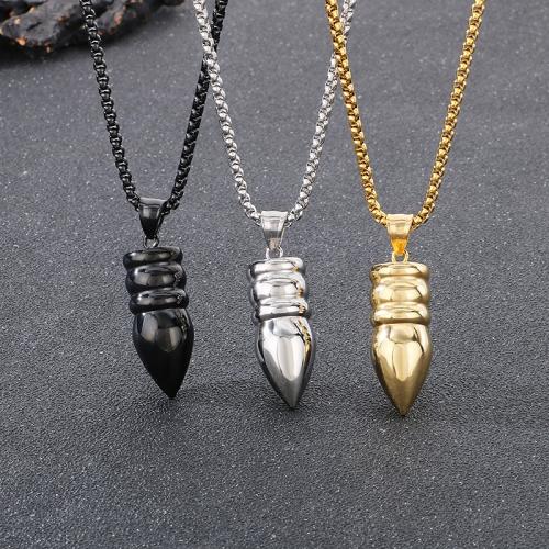 Stainless Steel Pendants, 304 Stainless Steel, Bullet, plated, different styles for choice & for man, more colors for choice, Sold By PC