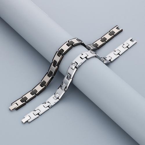 Stainless Steel Jewelry Bracelet, 304 Stainless Steel, plated, for man, more colors for choice, Sold By PC