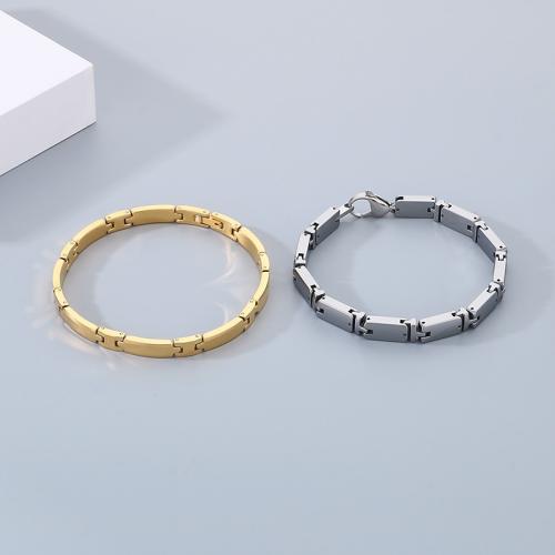 Stainless Steel Jewelry Bracelet, 304 Stainless Steel, plated, for man, more colors for choice, Sold By PC