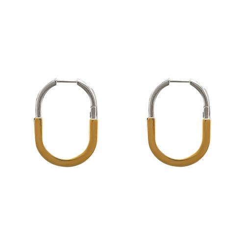 Brass Leverback Earring, plated, for woman & with rhinestone & two tone, 28x20mm, Sold By Pair