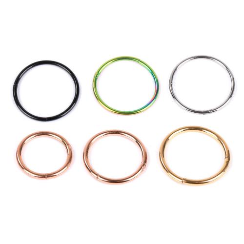 Bijoux de Piercing nez en acier inoxydable, Acier inoxydable 316, Placage, unisexe & normes différentes pour le choix, plus de couleurs à choisir, Vendu par PC