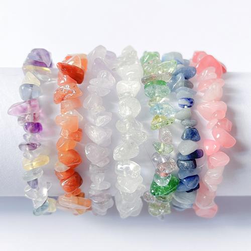 Gemstone Bracelets, elastic & different materials for choice & Unisex, more colors for choice, Sold By PC