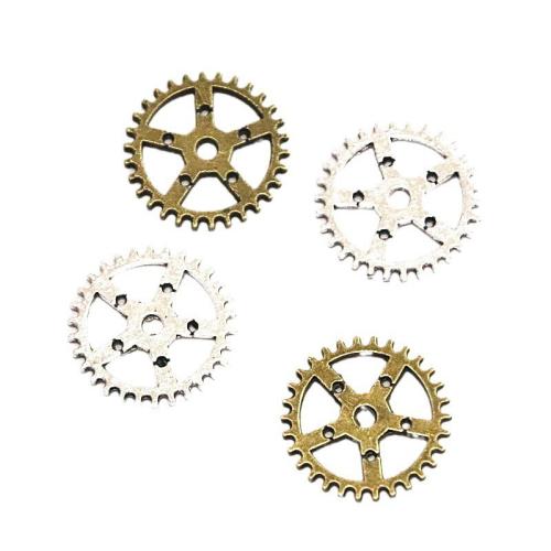 Tibetan Style Pendants, Gear Wheel, plated, DIY, more colors for choice, 25mm, 50PCs/Bag, Sold By Bag