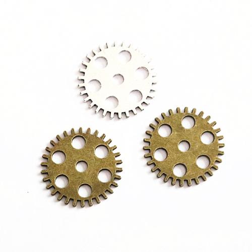 Tibetan Style Pendants, Gear Wheel, plated, DIY, more colors for choice, 25.20mm, 50PCs/Bag, Sold By Bag