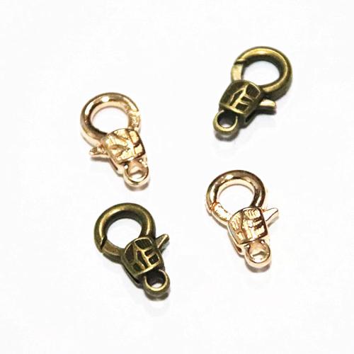 Tibetan Style Lobster Clasp, plated, DIY, more colors for choice, 17.10x10mm, 50PCs/Bag, Sold By Bag