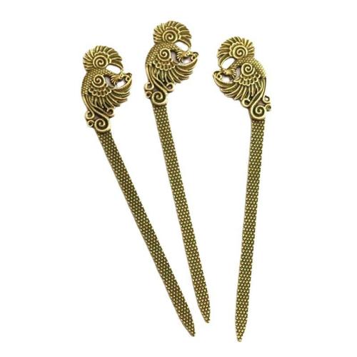 Tibetan Style Bookmark, antique bronze color plated, double-sided, 27x130mm, 10PCs/Bag, Sold By Bag