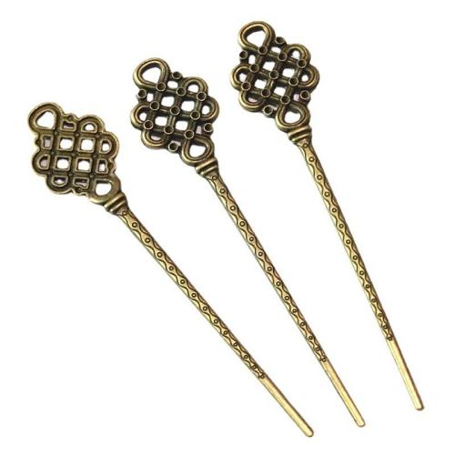 Hair Stick, Tibetan Style, antique bronze color plated, double-sided, 155x30mm, 10PCs/Bag, Sold By Bag