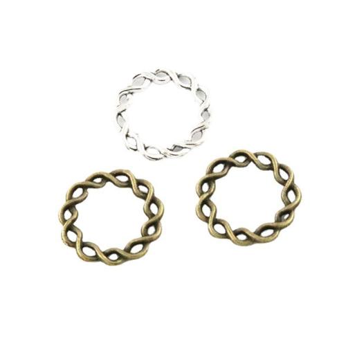 Tibetan Style Linking Ring, plated, DIY, more colors for choice, 20mm, 100PCs/Bag, Sold By Bag