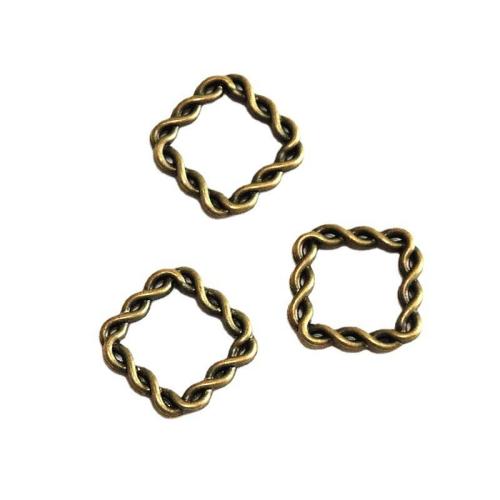 Tibetan Style Linking Ring, antique bronze color plated, DIY, 21x21mm, 50PCs/Bag, Sold By Bag