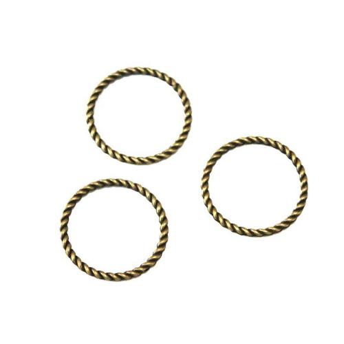 Tibetan Style Linking Ring, antique bronze color plated, DIY, 25.50mm, 100PCs/Bag, Sold By Bag