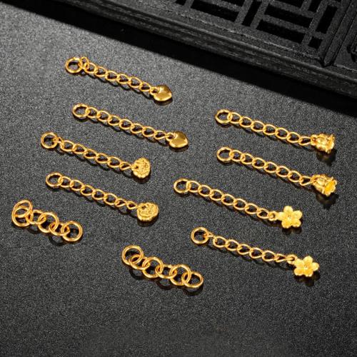 Brass Extender Chain, matte gold color plated, DIY & different styles for choice, Sold By PC