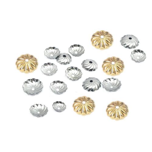 Stainless Steel Bead Cap, 304 Stainless Steel, DIY & different size for choice, more colors for choice, 100PCs/Bag, Sold By Bag