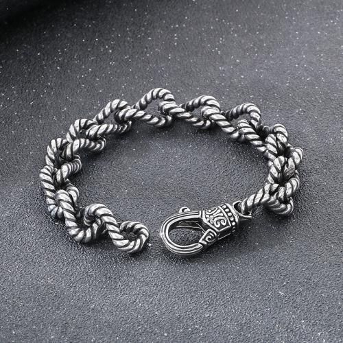 Stainless Steel Jewelry Bracelet, 304 Stainless Steel, plated, for man, more colors for choice, Sold By PC