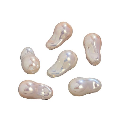 Perles de nacre en verre, perle de verre, Placage, DIY, plus de couleurs à choisir, 15x26mm, 5PC/sac, Vendu par sac