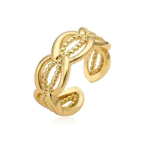 Brass Finger Ring, plated, for woman, gold, Sold By PC