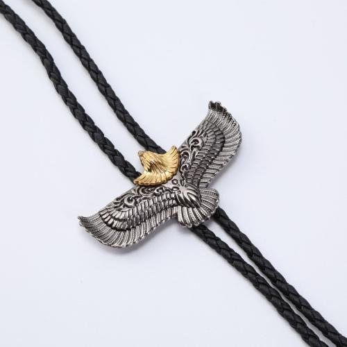 Collier de bijoux en alliage de zinc, avec cuir PU, styles différents pour le choix & pour homme, plus de couleurs à choisir, Longueur:Environ 51-60 cm, Vendu par PC