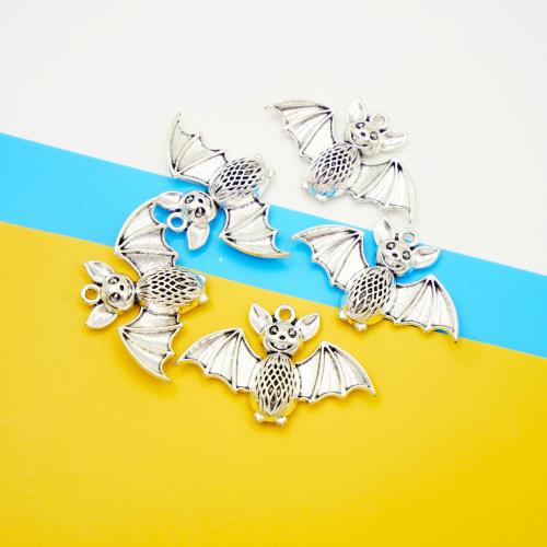 Tibetan Style Animal Pendants, Owl, antique silver color plated, DIY, 26x40mm, 100PCs/Bag, Sold By Bag