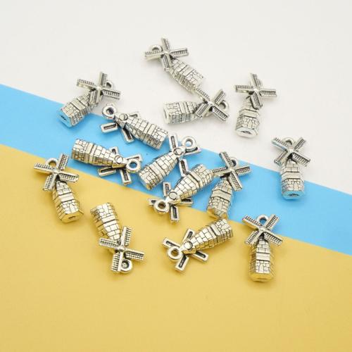 Tibetan Style Pendants, Pinwheel, antique silver color plated, DIY, 15x13mm, 100PCs/Bag, Sold By Bag