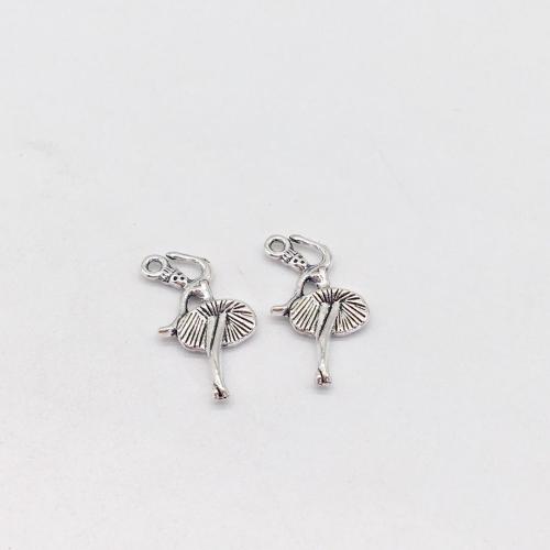 Tibetan Style Pendants, Dancing Girl, antique silver color plated, DIY, 25x13x3mm, 100PCs/Bag, Sold By Bag