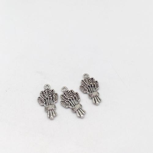 Tibetan Style Pendants, Wheat, antique silver color plated, DIY, 24x13x3mm, 100PCs/Bag, Sold By Bag