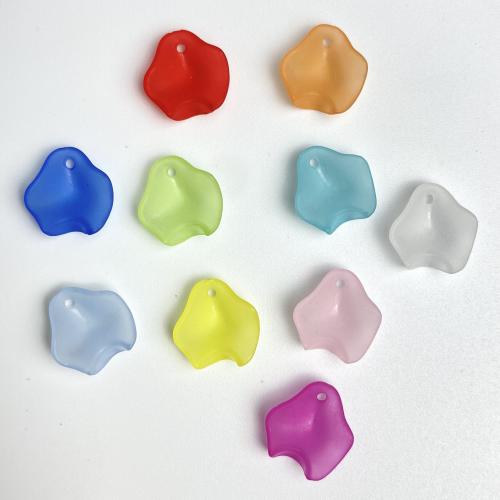 Acrylic Pendants, petals, injection moulding, DIY & different size for choice & frosted, more colors for choice, Sold By Bag