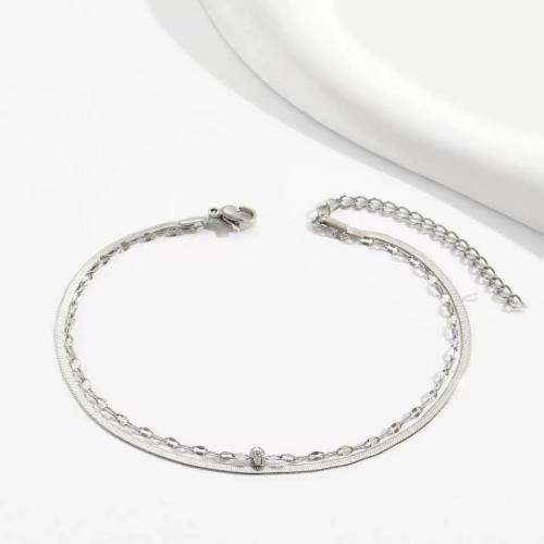 Tibetan Style Anklet, with 5cm extender chain, plated, fashion jewelry & with rhinestone, more colors for choice, nickel, lead & cadmium free, Length:20 cm, Sold By PC