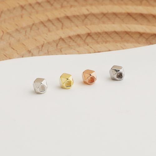 Spacer Beads Jewelry, 925 Sterling Silver, DIY & different size for choice & faceted, more colors for choice, Sold By PC