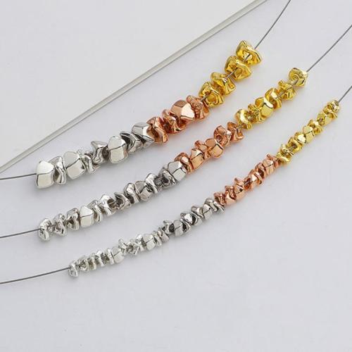 Perles d'espacement Bijoux, Argent sterling 925, Irrégulière, DIY & normes différentes pour le choix, plus de couleurs à choisir, Vendu par PC