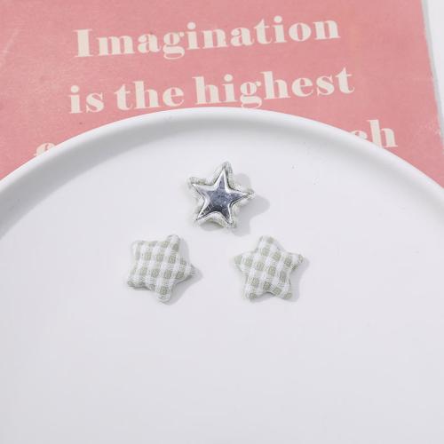 Hair Clip Findings, Cloth, Star, handmade, multifunctional & DIY, more colors for choice, 20x20mm, Sold By PC