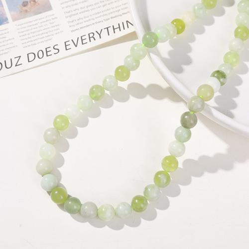 Natural Jade Beads, Jade New Mountain, polished, DIY, 8mm, Approx 45PCs/Strand, Sold By Strand