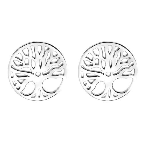 Boucle d'oreille bijoux en argent sterling, Argent sterling 925, bijoux de mode & pour femme, 10x10mm, Vendu par paire