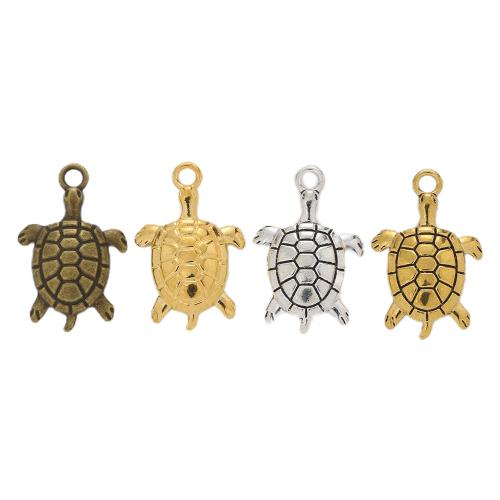 Tibetan Style Animal Pendants, Turtle, plated, DIY, more colors for choice, nickel, lead & cadmium free, 26x17mm, 100PCs/Bag, Sold By Bag