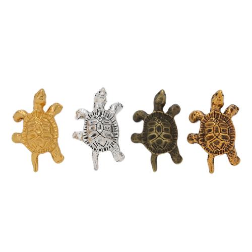 Pendentifs animaux en alliage de zinc, tortue, Placage, DIY, plus de couleurs à choisir, protéger l'environnement, sans nickel, plomb et cadmium, 26x16mm, 100PC/sac, Vendu par sac