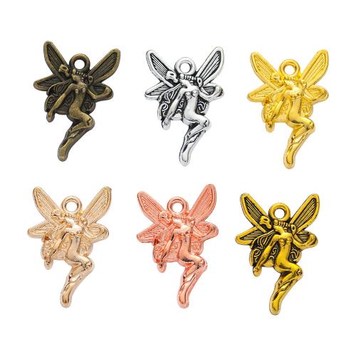 Tibetan Style Pendants, Angel, plated, DIY, more colors for choice, nickel, lead & cadmium free, 21x14x3mm, 100PCs/Bag, Sold By Bag