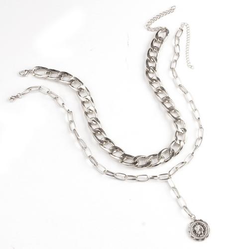 Tibetan Style Jewelry Necklace, plated, fashion jewelry, more colors for choice, nickel, lead & cadmium free, Sold By PC