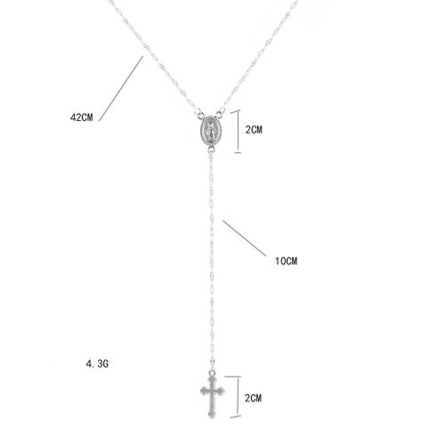 Collier de bijoux en alliage de zinc, Placage, bijoux de mode, plus de couleurs à choisir, protéger l'environnement, sans nickel, plomb et cadmium, Vendu par PC