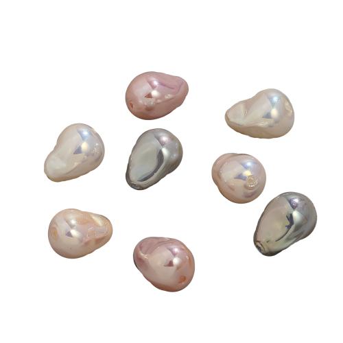 Glass Pearl Beads, plated, DIY, more colors for choice, 9x13mm, 5PCs/Bag, Sold By Bag