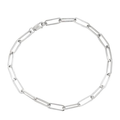 925 Sterling Silver Bangle Bracelet, for woman, silver color, Length:Approx 19.5 cm, Sold By PC