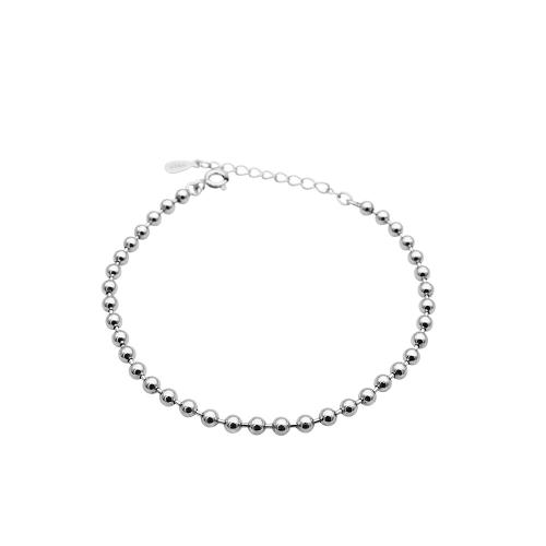 Pulseras de Plata Estelina, plata de ley 925, con 3CM extender cadena, para mujer, plateado, longitud:aproximado 15 cm, Vendido por UD