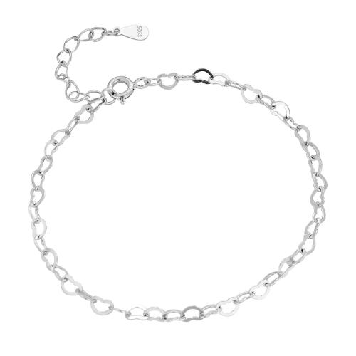 Sterling Silber Armbänder, 925 Sterling Silber, mit Verlängerungskettchen von 3CM, für Frau, keine, Länge:ca. 15.5 cm, verkauft von PC