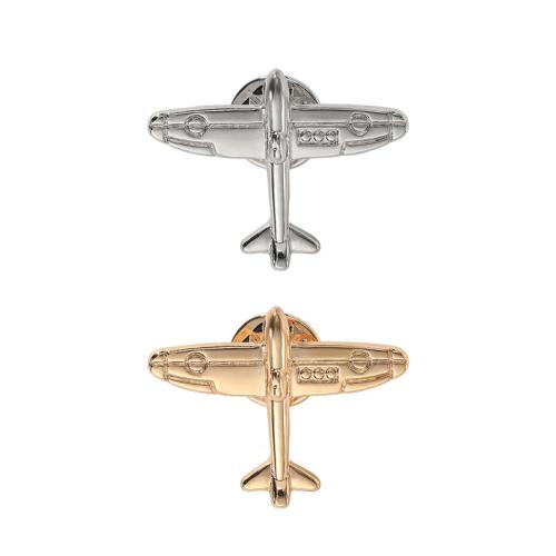 Tibetan Style Brooches, Airplane, plated, for woman, more colors for choice, 10PCs/Lot, Sold By Lot