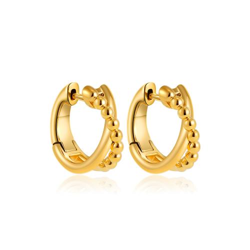 Brass Leverback Earring, plated, for woman, gold, Sold By Pair