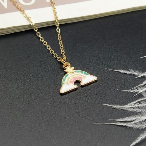 Tibetan Style Jewelry Necklace, with 5cm extender chain, different styles for choice & for woman & enamel, golden, Length:Approx 40 cm, Sold By PC