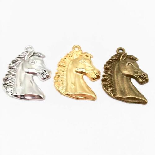 Tibetan Style Animal Pendants, Horse, plated, DIY, more colors for choice, 40x29mm, 100PCs/Bag, Sold By Bag