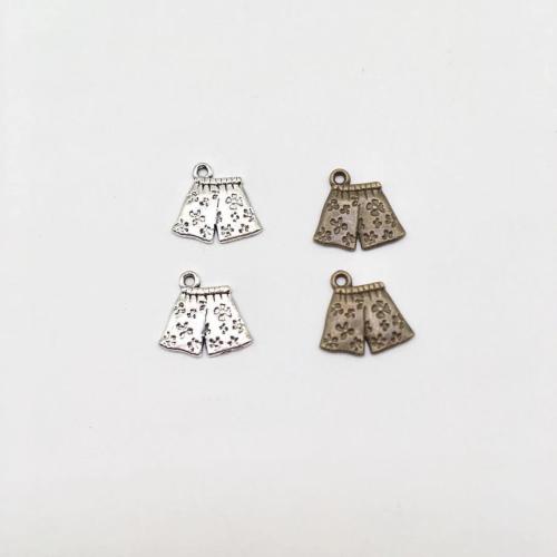 Tibetan Style Pendants, Trousers, plated, DIY, more colors for choice, 16.50x16mm, 100PCs/Bag, Sold By Bag